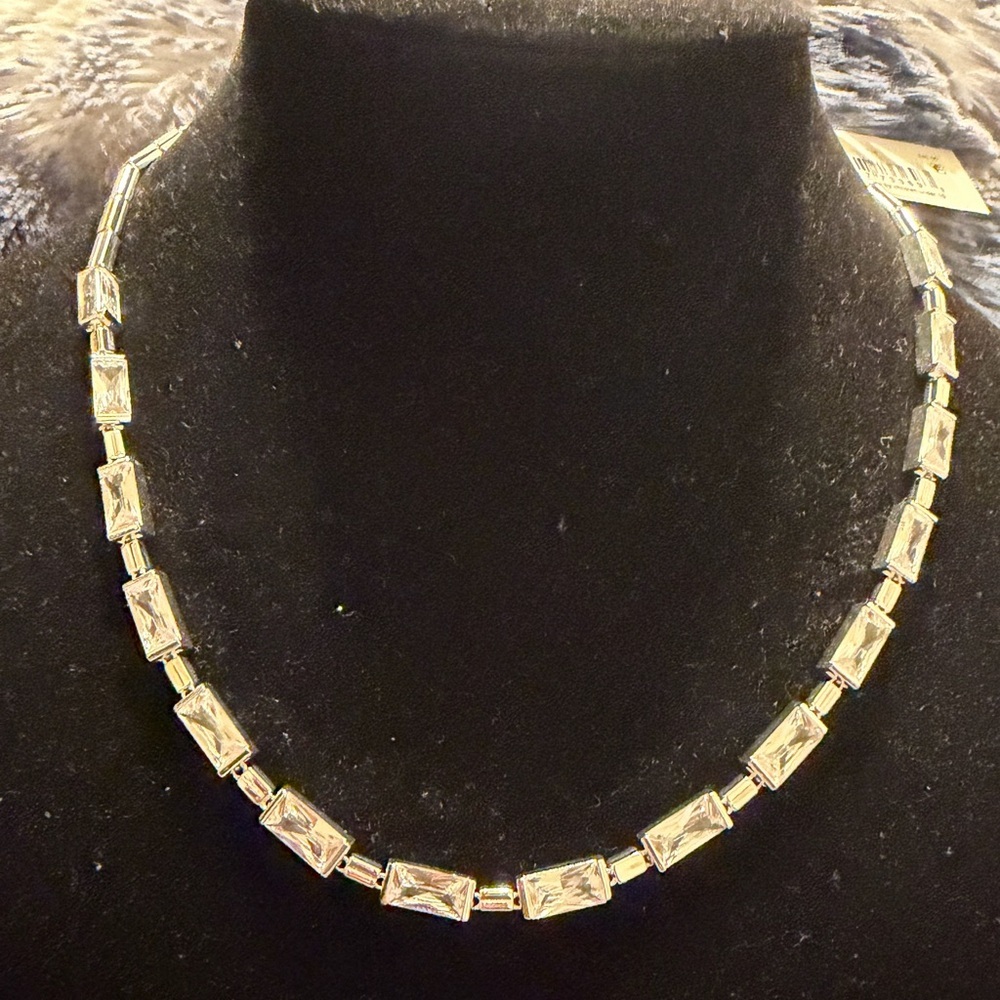 Anne Klein | NWT | Silver Cubic Zirconia Necklace & Bangle Set